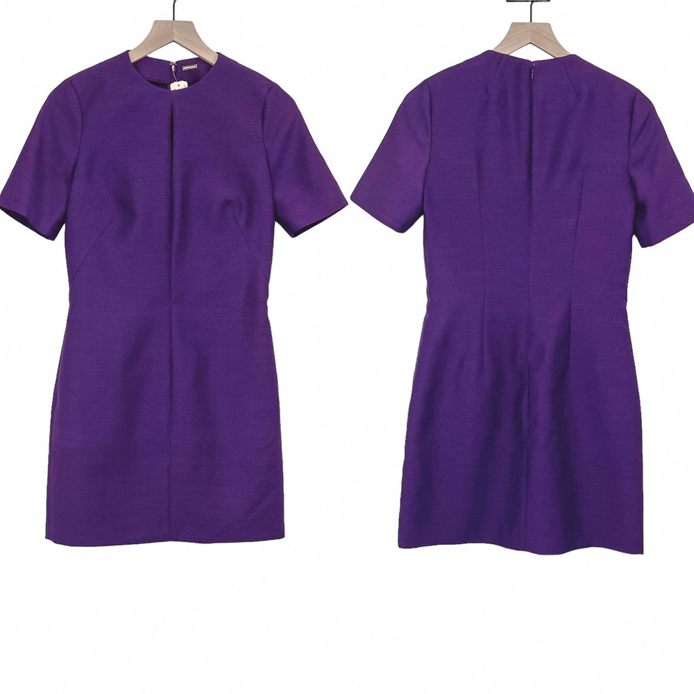 Adam Lippes Sheath Dress Mini Keyhole Virgin Wool Silk Blend NEW NWT MRSP $1250